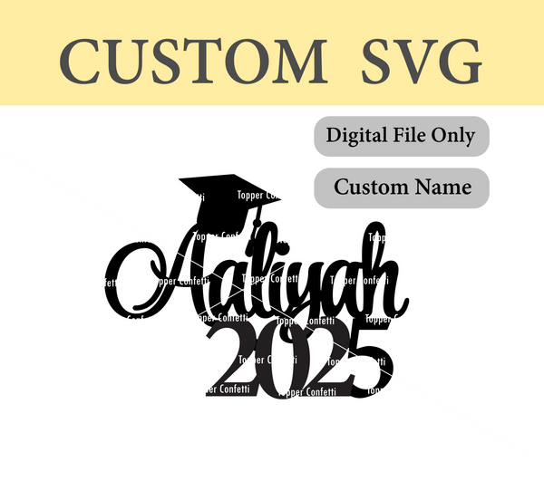 Custom Name Grad 2025 SVG File