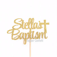 Custom Baptism Cake Topper