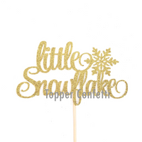 Little Snowflake Cake Topper